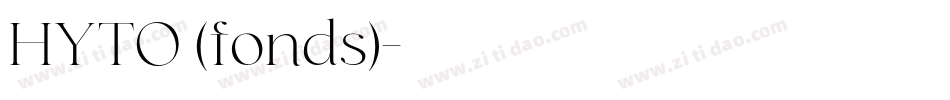 HYTO (fonds)字体转换